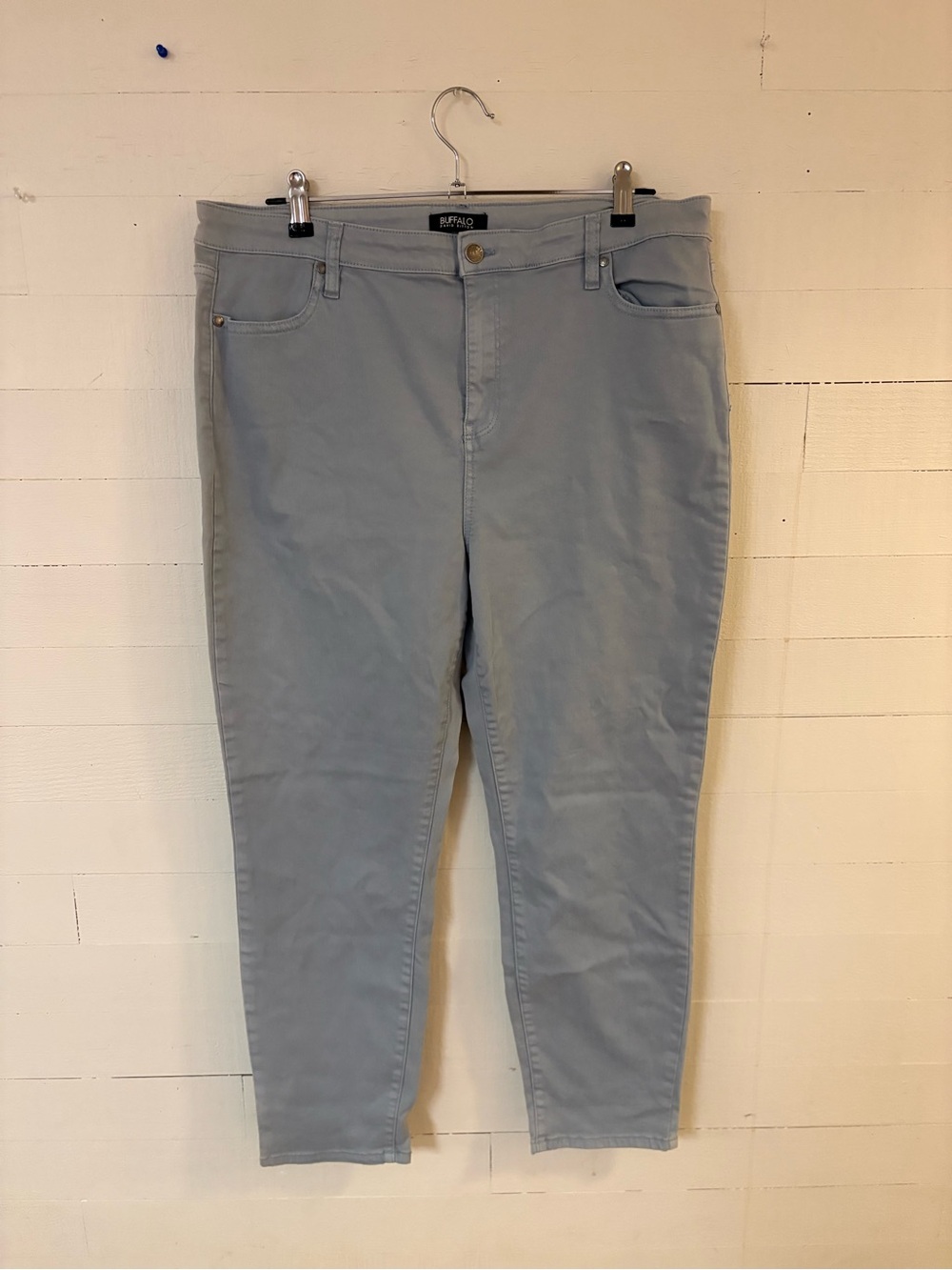 Buffalo David Bitton Havana High Rise Stretch Ankle Pants Gray Size 16/36